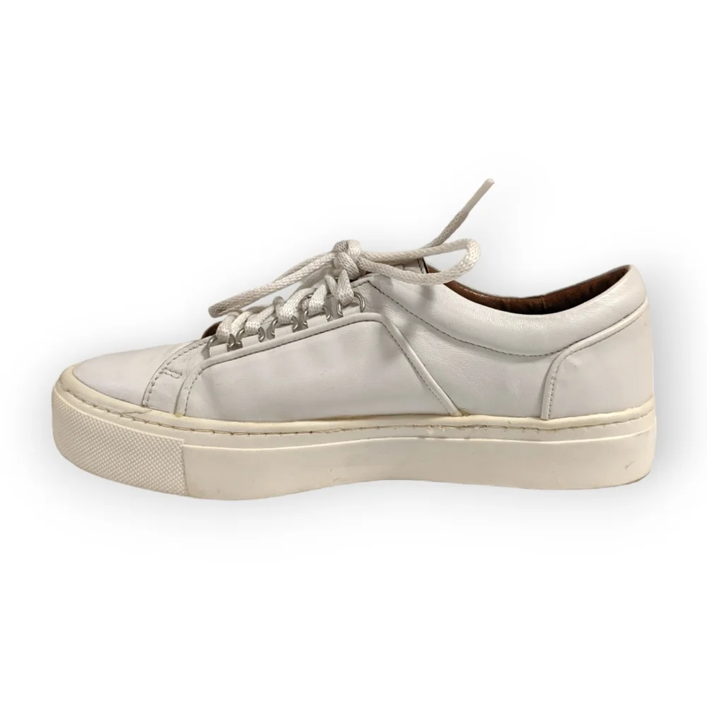 Zara Basic Collection White Lace Up Sneakers, 7.5